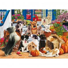 Holzpuzzle mit 1000 Teilen: Hundefreundschaft