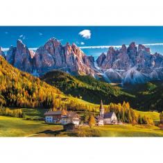 1500 pieces puzzle : Val di Funes valley, Dolomites, Italy