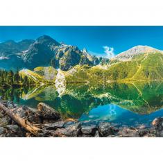 Puzzle de 1500 piezas: lago Morskie Oko, Tatras, Polonia
