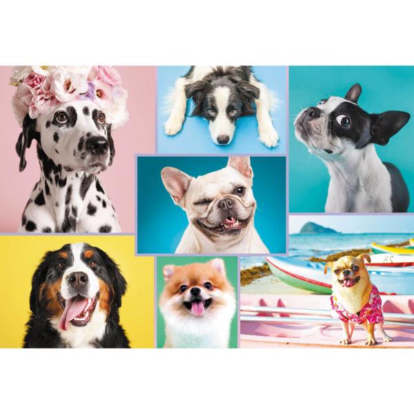 1500 pieces puzzle : Cute dogs - Trefl-26186