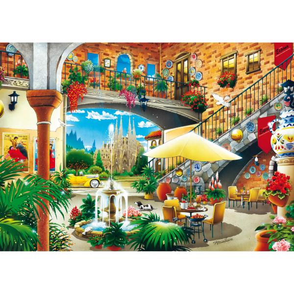 Puzzle de 2000 piezas : Vista de Barcelona - Trefl-27105
