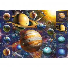 1040 Teile Puzzle: Spiralpuzzle - Sonnensystem