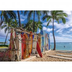 Puzzle de 1000 piezas: Playa de Waikiki, Hawái