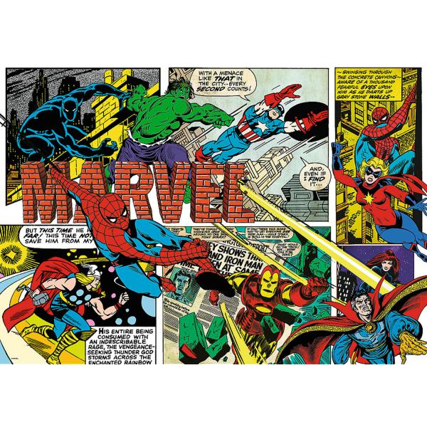 1000 piece puzzle :  Disney 100 : The Undefeated Avengers - Trefl-10759
