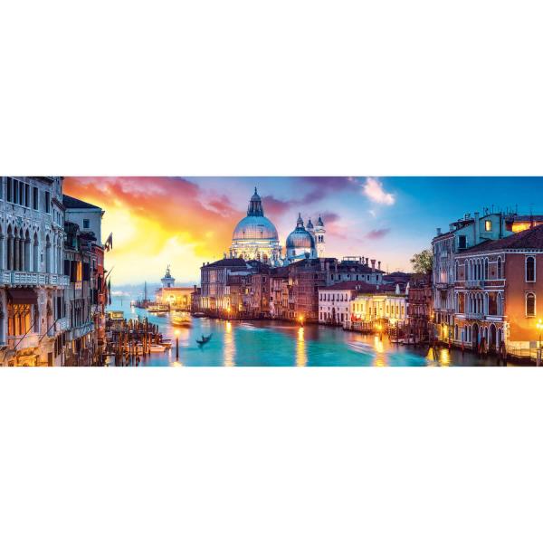 Panoramapuzzle mit 1000 Teilen: Canal Grande, Venedig - Trefl-29037