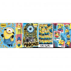 Panoramic 1000-piece puzzle: Minions, the rise of Gru