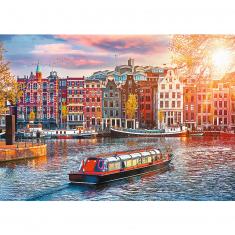 Puzzle 500 pièces : Amsterdam, Pays-Bas