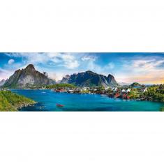 Panorama-Puzzle mit 500 Teilen: Lofoten-Archipel, Norwegen