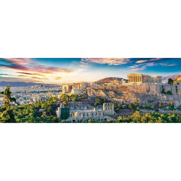 Puzzle panorámico de 500 piezas: Acrópolis, Atenas - Trefl-29503