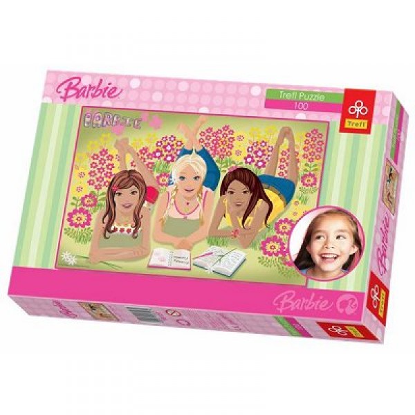 Puzzle 100 pièces - Barbie : Entre filles - Trefl-16127