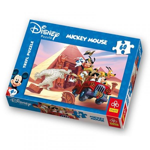 Puzzle 60 pièces - Mickey et ses amis : La momie - Trefl-17140