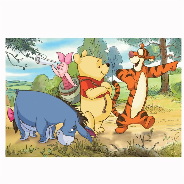 Puzzle 100 pièces : Winnie et ses amis, En route vers de nouvelles aventures ! - Trefl-16184