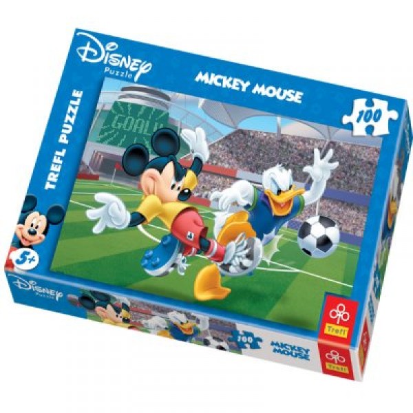 Puzzle 100 pièces - Mickey et ses amis : Match de Football - Trefl-16122