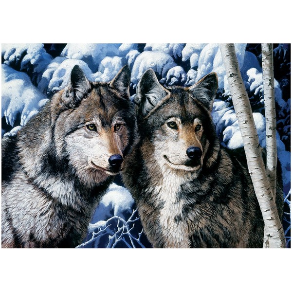 Puzzle 1000 pièces : Les loups - Trefl-10318