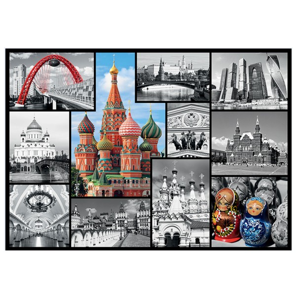 Puzzle 1000 pièces : Moscou - Trefl-10380