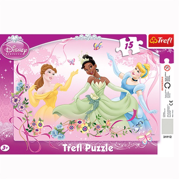 Puzzle 15 pièces : Jolies princesses Disney - Trefl-31112