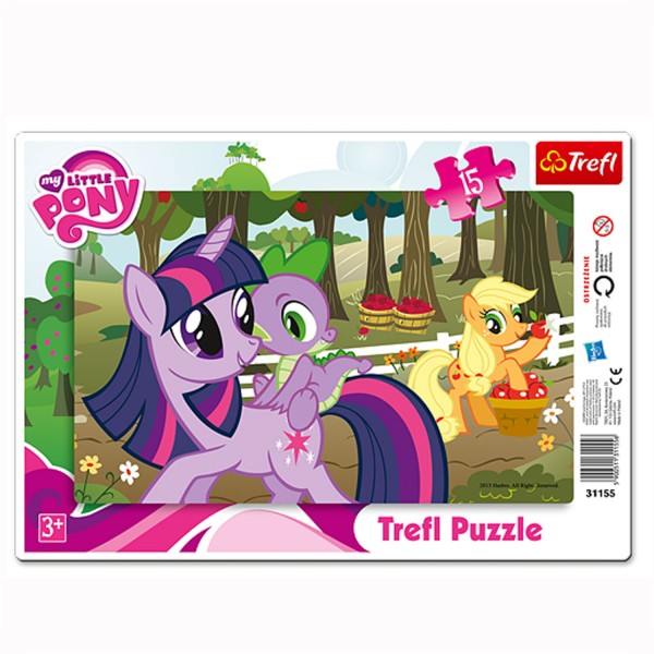 Puzzle 15 pièces : Mon petit poney dans le verger - Trefl-31155