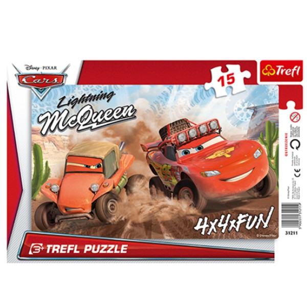 Puzzle 15 pièces Cars : Course dans le désert - Trefl-31211