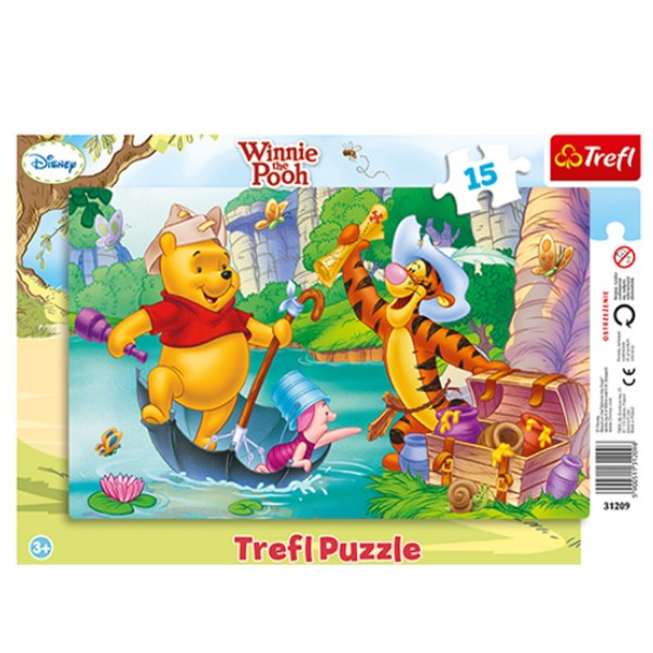 Puzzle 15 pièces Winnie l'ourson : Pirates - Trefl-31209