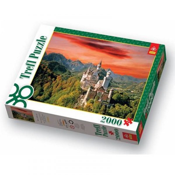 Puzzle 2000 pièces - Château de Neuschwanstein, Allemagne - Trefl-27050