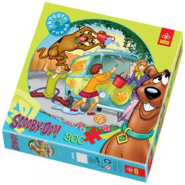 Puzzle 300 pièces rond - Scooby-Doo : Grand nettoyage - Trefl-39009