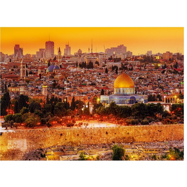 Puzzle 3000 pièces : Les toits de Jérusalem - Trefl-33032