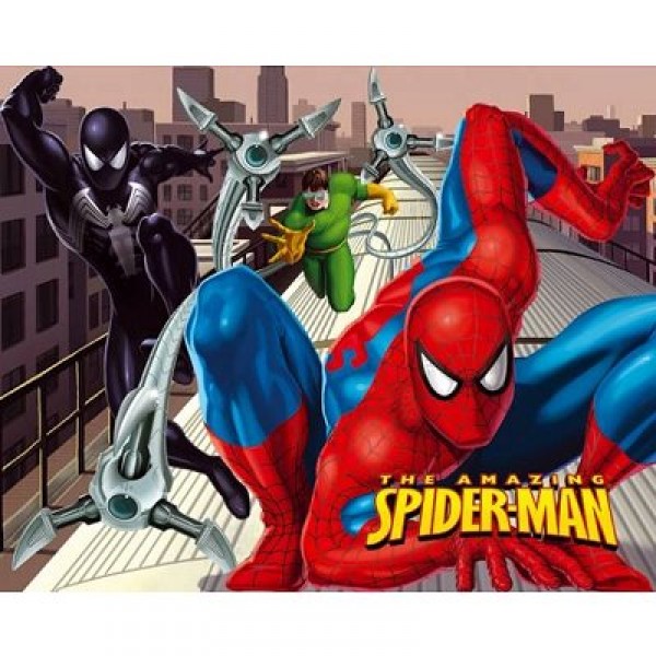 Puzzle 3D - 500 pièces : Spiderman en action - Trefl-35042