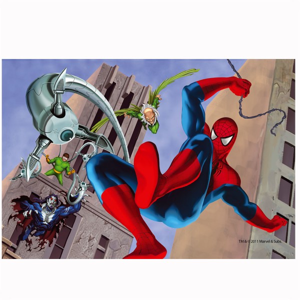 Puzzle 54 pièces Mini : Spiderman le combat - Trefl-54101-19375