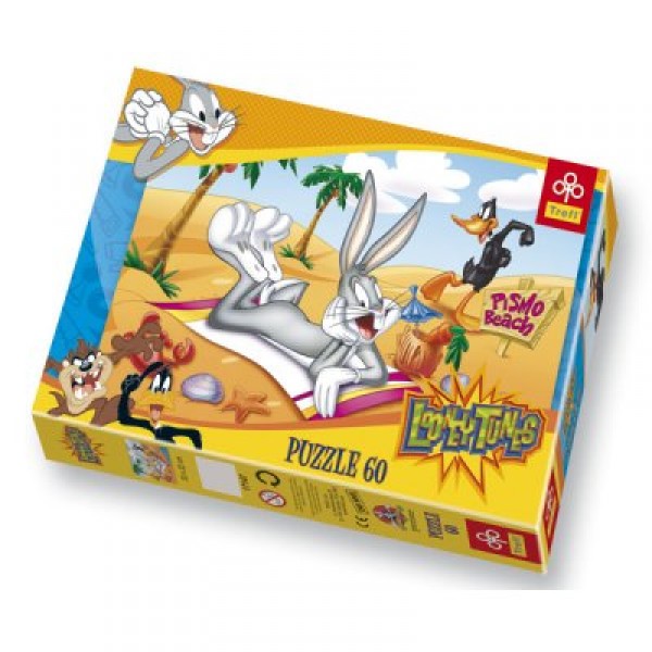 Puzzle 60 pièces - Bugs Bunny : A la plage - Trefl-17147