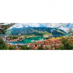 Puzzle 500 pièces panoramique : Kotor, Monténégro