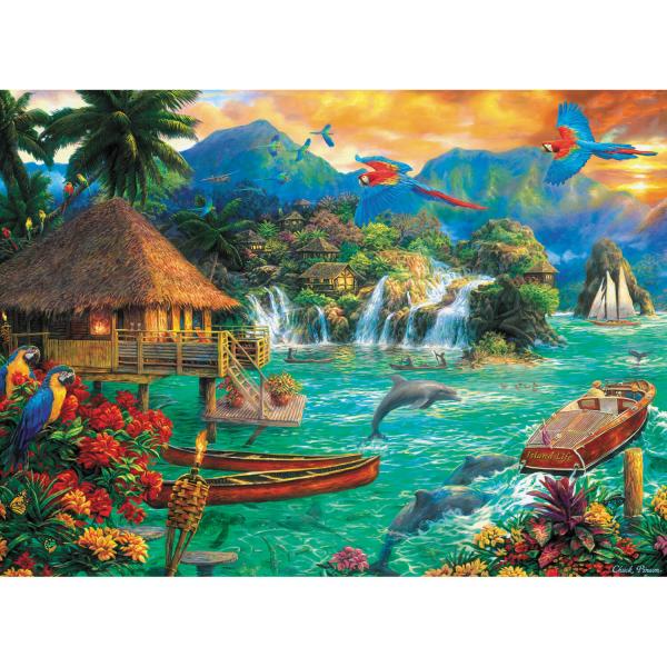 3000 pieces puzzle : Island Life - Trefl-33072