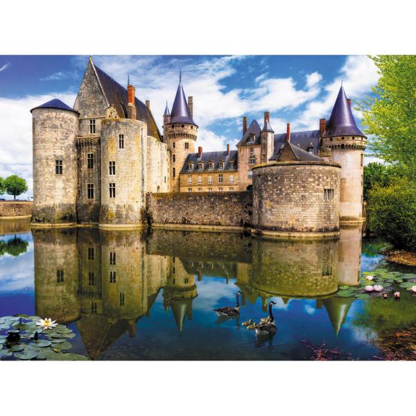 Puzzle mit 3000 Teilen: Schloss in Sully-sur-Loire, Frankreich - Trefl-33075