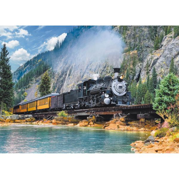 500 piece puzzle : Mountain train - Trefl-37379