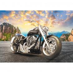 500 piece puzzle : Black motorcykle