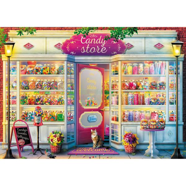 500 piece puzzle : Candy store - Trefl-37407