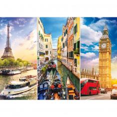 Puzzle 4000 pièces : Voyage en Europe