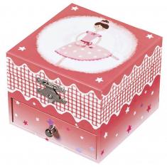 Ballerina Phosphorescent Cube Music Box