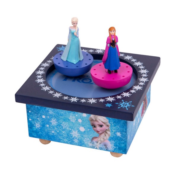 Boite à Musique Magnétique La Reine des Neiges (Frozen) : Elsa et Anna - Trousselier-S95430