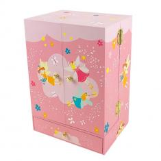 Armoire Musicale Princesse - Rose - Figurine Princesse 