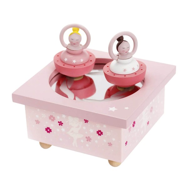 Caja de música de madera: bailarina rosa - Trousselier-S95025