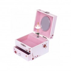 Music box: Phosphorescent ballerina cube: Pink stripes
