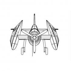 Flugzeugmodellbausätze: Set 4 Mini TBF AVENGER Flugzeuge (vorlackiert)