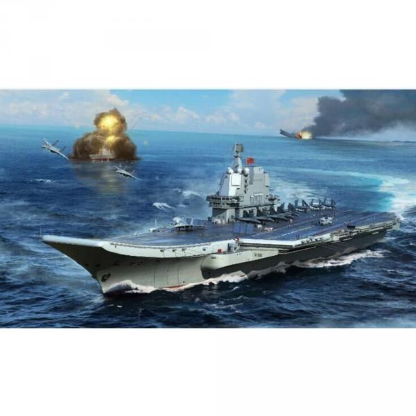 Schiffsmodell: PLA Navy Flugzeugträger Typ 002 - Trumpeter-TR06725