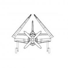 Flugmodelle: 4er Set SB2C HELLDIVER Miniflugzeuge (vorlackiert)