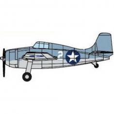 Maquettes avions : Set de 4 mini avions F4F-4 WILDCAT 