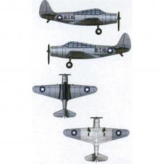 Maquettes avions : Set mini avions Douglas TBD-1 Devastator 