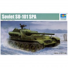 Maqueta de tanque: Cañón autopropulsado soviético SU-101 SPA