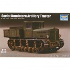 Maqueta de vehículo militar: tractor de artillería Komintern soviético