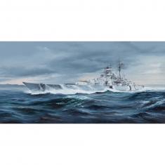 Ship model: German battleship Bismarck