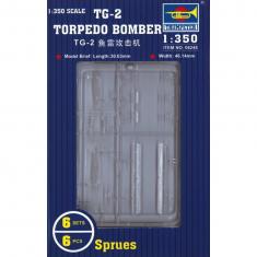 Maquette avions : Set 6 mini avions TG-2 Torpedo Bomber 